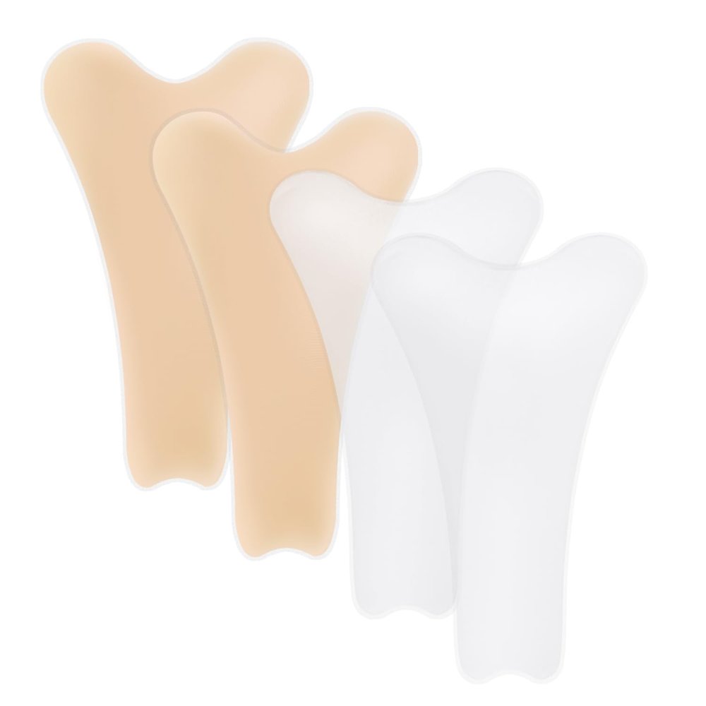Nimiah Camel Toe Concealer 4-Packs, Seamless Invisible Silicone Underwear Pads to Hide Guard Feminine Lines for Women Leggings Swimsuits Activewear