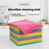 XUNPENG Thickened Housework Cleaning Towel, Microfiber, Household car wash Table Cleaning Towel, Absorbent rag 25 * 25cm/30 * 30cm/32 * 32cm/10pcs view 2