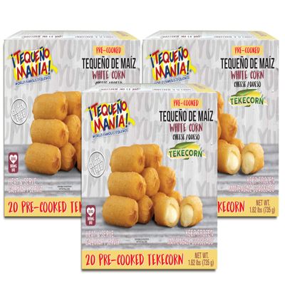 Gourmet Tequeo de maiz white corn cheese party Pre-Cooked - 60ct