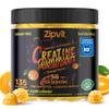 zipvit Creatine Monohydrate Gummies (5g) Pre-Workout Energy & Muscle Growth Support for Men & Women | Orange Electrolyte Gummies (135 Count) view 1