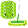 Mop Head Replacement 4Pcs Reusable Mop Pads Washable Flat Refill Wet & Dry Use Dust Replacement Heads Fit 10x4.5 Head for Floor Cleaning view 1