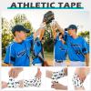 TrelaCo 1 Pcs Athletic Tape 2 in X 23 ft Cotton Cross,White view 3