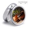 Small Clay Pot Round Pill Box Travel Portable Pill Case 23 Compartment Medicine Metal Tablet Vitamin Holder Organizer for Purse Pocket view 2