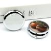 Small Clay Pot Round Pill Box Travel Portable Pill Case 23 Compartment Medicine Metal Tablet Vitamin Holder Organizer for Purse Pocket view 4