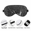 Vnwoalu Black Marble Sleep Eye Mask Luxury Unique Vintage Stone Men Women Sleep Mask with Adjustable Strap Eye Cover Eye Shade for Travel, Nap,Meditation view 2