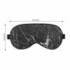 Vnwoalu Black Marble Sleep Eye Mask Luxury Unique Vintage Stone Men Women Sleep Mask with Adjustable Strap Eye Cover Eye Shade for Travel, Nap,Meditation view 3