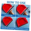 BCOATH 4pcs Dustpan Lip Replacement Rubber Strip for Broom Shovel Easy Install Dustpan Edge Accessory view 3