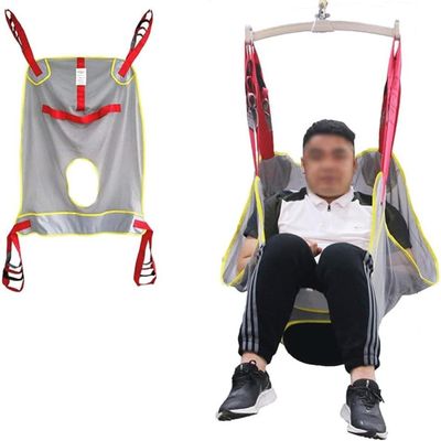 Patient Lift Slings, Large Mesh Sling Divided Leg Shower Sling Patient Lift Toileting Sling Patient Full Body Lift Sling Moving Assist Hoist Gait Belt Stair Transfer Belt, Medium