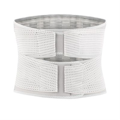 YHdtUO Double Compression Back Support Lumbar Decompression Belt Breathable Waist Brace Strap for Lower Back Pain Relief, Scoliosis, Herniated Disc, Sciatica (Silver gray L)