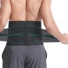 YHdtUO Double Compression Back Support Lumbar Decompression Belt Breathable Waist Brace Strap for Lower Back Pain Relief, Scoliosis, Herniated Disc, Sciatica (Silver gray L) view 2