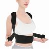 YHdtUO Breathable Mesh Posture Corrector Back Brace For Men Women Back Full Support Belt Adjustable Straps Spinal Support Belt Relief Back Shoulder Neck Clavicle Pain (Black XL) view 2