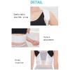 YHdtUO Breathable Mesh Posture Corrector Back Brace For Men Women Back Full Support Belt Adjustable Straps Spinal Support Belt Relief Back Shoulder Neck Clavicle Pain (Black XL) view 4