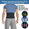 YHdtUO Back Support Belt Orthopedic Corset for Men Women Lumbar Brace Protector Spine Decompression Waist Trainer Trimmer Belts for Pain Relief,Herniated Disc,Sciatica,Scoliosis (Black L) view 3