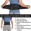 YHdtUO Back Support Belt Orthopedic Corset for Men Women Lumbar Brace Protector Spine Decompression Waist Trainer Trimmer Belts for Pain Relief,Herniated Disc,Sciatica,Scoliosis (Black L) view 4