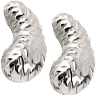 Ganesha Arts Cashew in Pure Silver for Puja Offering Kaju Dry Fruit Prasad Hindu Religion Pooja Item (50 Pcs (100 Grams))