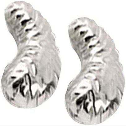 Ganesha Arts Cashew in Pure Silver for Puja Offering Kaju Dry Fruit Prasad Hindu Religion Pooja Item (50 Pcs (100 Grams))