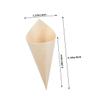 EXAOMBLE 150pcs Compact Charcuterie Cones Multi-function Dessert Cups for Ice Appetizers and Snacks Made from for Parties and Events view 2