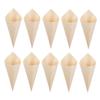 1set Wooden Egg Roll Container Charcuterie Dessert Supplies Ice Cream Cones Small Tasting Cones Multi-function Food Cones Cupcake Ice Cream Accessory Cone for Food Dessert 150pcs view 1