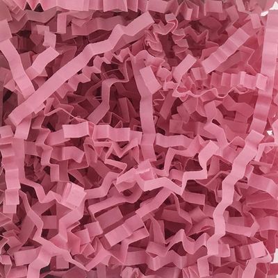 Crinkle Cut Paper Shred Filler Recyclable Gift Wrap Confetti Raffia Grass Shred Paper for Easter Baskets Filler Creative Eggs Decor50g) (Pink)
