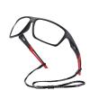 2025 full lens Safety Glasses with Readers Wrap Around Sport Magnifying Blue Light Blocking Reading Goggles for Men (red, 3.5, x) view 1