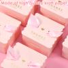 50Pcs Candy Boxes with Ribbon, Easy to Assemble Small Gift Boxes Decorative Favor Candy Boxes Wedding Favour Boxes Shows Thanks for Festival Gift Packaging Wedding Party Baby Showers 6.56.54.5cm view 4