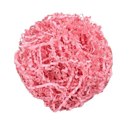 Ankelesz 50g Easter Raffia Grass Paper Shred for Gift Wrapping Basket and Gift Box FillingCrinkle Cut Paper for Wrapping (Pink)