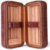 A1DFDFGOQSFG Cigar Box Humidor Cigar Box, Cigar Humidor Travel Portable 6 Sticks Sealed Lining Cedar Wood view 3