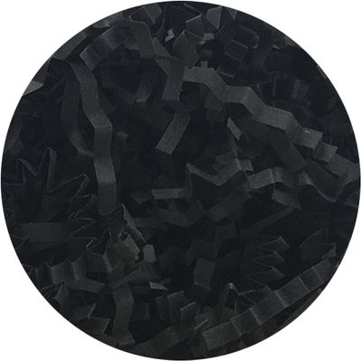 Crinkle Cut Paper, Shredded Confetti Paper for Gift Basket Filling Easter Box Wrapping Stuffing Supplies (Black)
