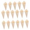 Hoement 150pcs Mini Ice Cream Cups Wooden Cones for Charcuterie Desserts Candy Easy to Carry Use view 1