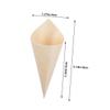 Hoement 150pcs Mini Ice Cream Cups Wooden Cones for Charcuterie Desserts Candy Easy to Carry Use view 2