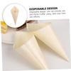 Hoement 150pcs Mini Ice Cream Cups Wooden Cones for Charcuterie Desserts Candy Easy to Carry Use view 3