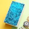 Ankelesz 50g Easter Raffia Grass Paper Shred for Gift Wrapping Basket and Gift Box FillingCrinkle Cut Paper for Wrapping (Blue) view 3