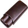 A1DFDFGOQSFG Cigar Box Humidor Travel Cigar Humidor Tube Leather Cigar Pouch Portable Cigar Holder Carrying 2 Tubes Cigars Accessories view 1
