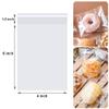 200 Pack Self Sealing Cellophane Treat Bags 4x6 Inches - Clear Resealable Self Adhesive Cookie Bag with Seal for Cookie Packaging Party Favor Gift Giving view 2