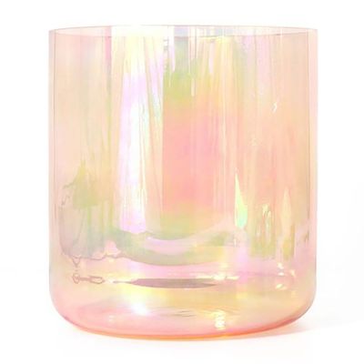 Alchemist Crystal Singing Bowl, 7inch 440hz Bowl, For Sound Healing, Therapy, Meditation, Improve Energy, With Free Acrylic Striker & O-ring(Orange,D Note)