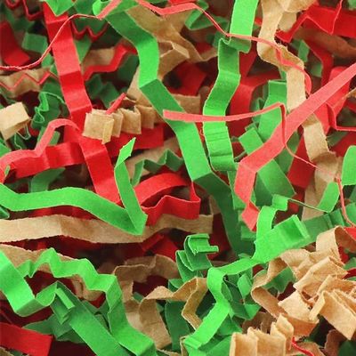 50g Crinkle Cut Paper Shred for Easter Decor Gift Basket Filler, Gift Box Filler Paper Shreds, Raffia Grass for Gift Wrapping (Mixed)