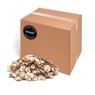GNADF | Natural Sliced Almonds | Available in 5, 10, 25 Lb. sizes | Gourmet Nuts And Dried Fruit | (5 lbs)
