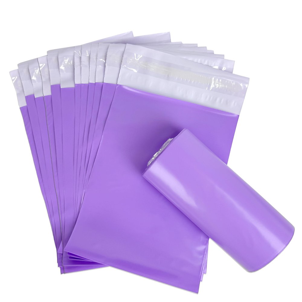 Disposal Sanitary Napkin Bags, 100 Pcs, Purple Disposable Plastic trash bag with Self-sealing for Odor-proof, disposal of Feminine Hygiene or Pet Waste, 10" x 6"