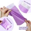 Disposal Sanitary Napkin Bags, 100 Pcs, Purple Disposable Plastic trash bag with Self-sealing for Odor-proof, disposal of Feminine Hygiene or Pet Waste, 10" x 6" view 2