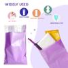 Disposal Sanitary Napkin Bags, 100 Pcs, Purple Disposable Plastic trash bag with Self-sealing for Odor-proof, disposal of Feminine Hygiene or Pet Waste, 10" x 6" view 3