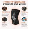 TheraCopper Copper Knee Brace for Men & Women (2 Pack) Non-Slip Compression Copper Knee Sleeve for Arthritis, Knees Pain Relief, Swelling, Anti inflammatory and Recovery Support (Large) view 3