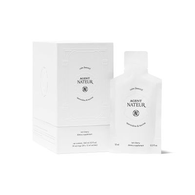 Agent Nateur - Calm (Beauty) Spermidine + Taurine Daily Supplement | Non-Drowsy, Melatonin-Free Liquid Formula | GABA, L-Theanine, Magnesium Citrate | Clean Ingredients, Made in USA (24x15ml sachets)