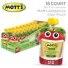 Mott's No Sugar Added Applesauce, 3.2 oz clear pouches, 18 pack view 2