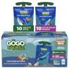 GoGo squeeZ No Sugar Added Applesauce and Fruit Puree Underwater Species Discovery Pack, Aquatic Apple and Ocean Grape, 3.2 oz Pouches (Pack of 20), Fruit Snacks for Kids, Gluten Free, Nut Free, Recloseable Cap, BPA Free view 1