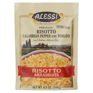 Alessi Autentico, Premium Seasoned Risotto, Italian Arborio Rice, Easy to Prepare, 6.5 Ounce (Arrabbiata, Pack of 1)