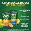 GoGo squeeZ No Sugar Added Active Fruit Blend Energy | 18-Count Variety Pack | Tropical Fruit Punch and Blueberry & Pomegranate | Made with Real Fruit and B Vitamins view 3