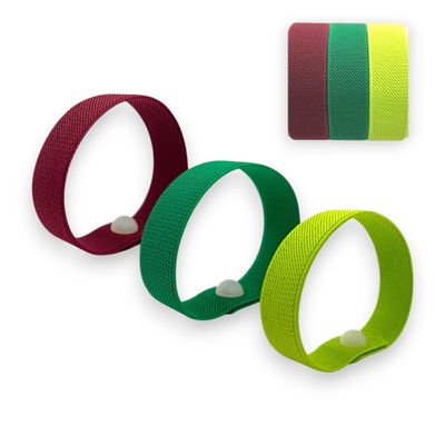 Rubber Band Snap Wristband Acupressure Bracelet for Stress, Sleep, Focus & Habit Support Wearable Calming Relief for Fidgeting, Relaxation & Natural Balance (Assorted 3 Pk, L 8)