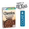 Cheerios Oat Crunch 4-Pack of Chocolate Cereal, Gluten Free with Whole Grain Oats 18oz Box Large Size + 1 Utility Freebie by Lavinia view 2