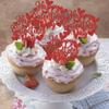 24 Pack Happy Galentine's Day Cupcake Toppers Red Glitter Sweet Love Heart Love You Valentine Cupcake Food Picks Happy Valentine's Day Theme Birthday Party Cake Decorations Supplies view 4