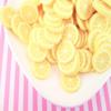 10 Large Polymer Clay Lemon Slices, Faux Fruit for Crafts, Miniature Lemon Decorations, DIY Projects view 1